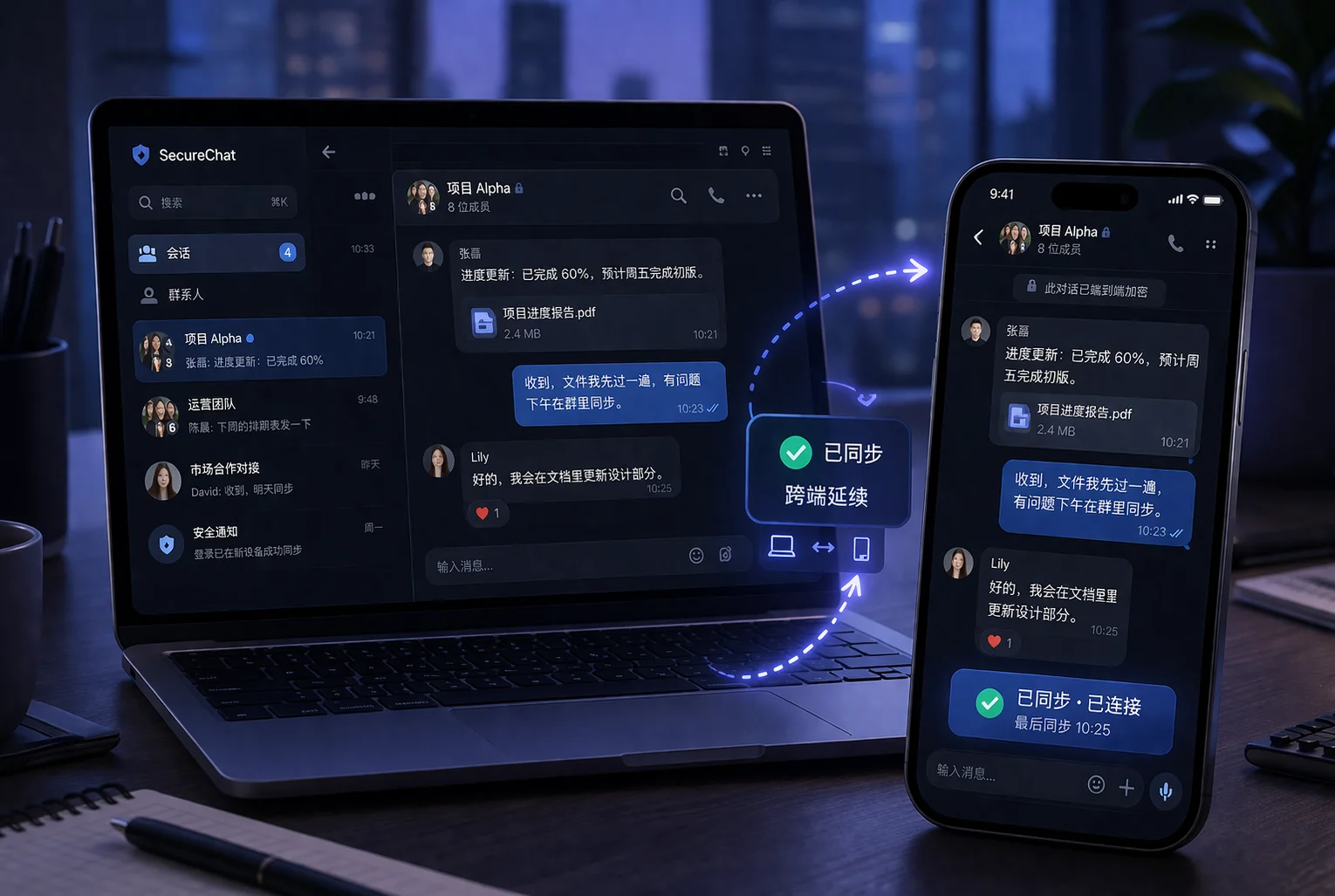 SafeW隐私优先与安全通信技术